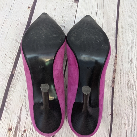Guess Pointy Toe Pink Suede Shoes 6.5m - Picture 2 of 12